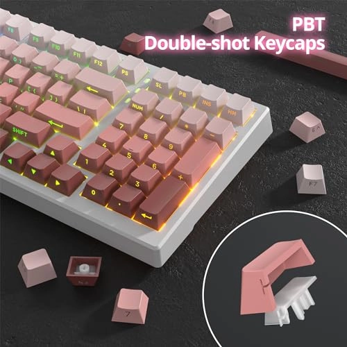 PBT Keycaps - 133 Keys Cherry Profile Double-shot