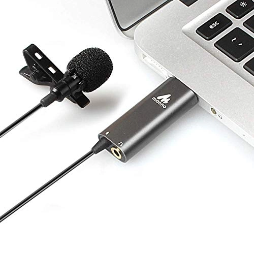 (Renewed) AU-UL20 USB+3.5mm-Mini-Jack Microphone