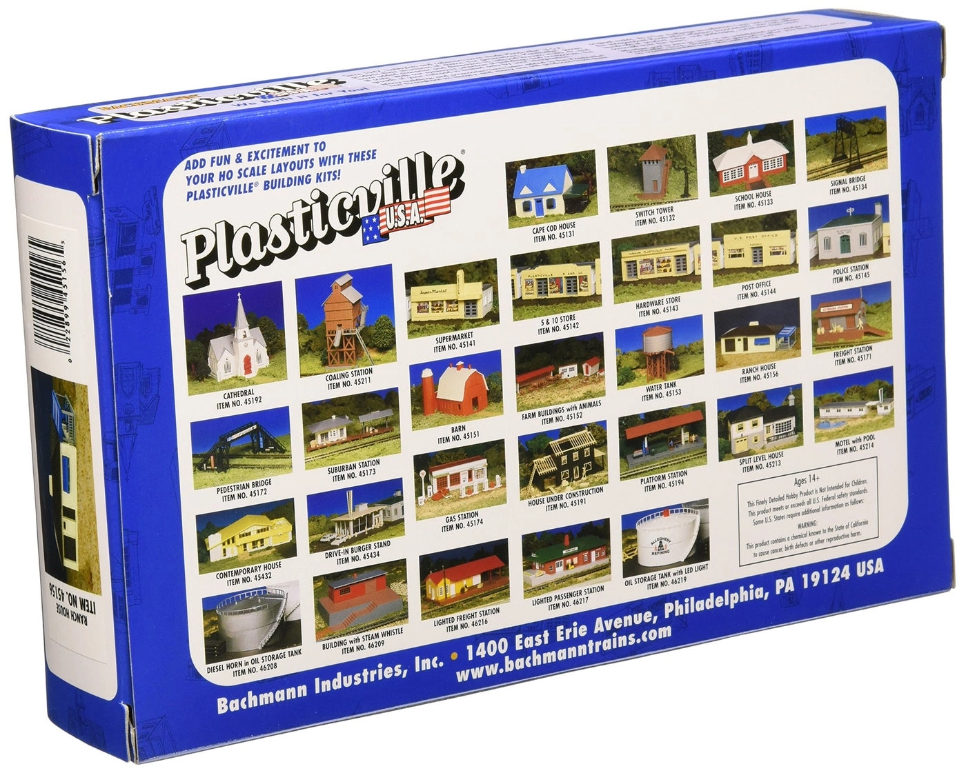 Ranch House - Model Kit HO Scale 1:87 Un-assembled