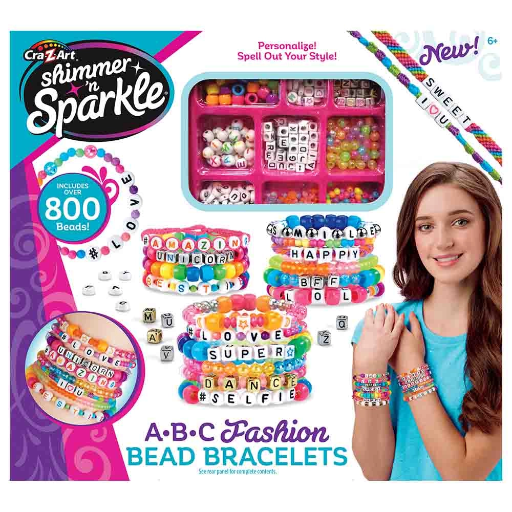 SHIMMER N SPARKLE Make Your Own Abc Fashion Beads - DIY 800 beads