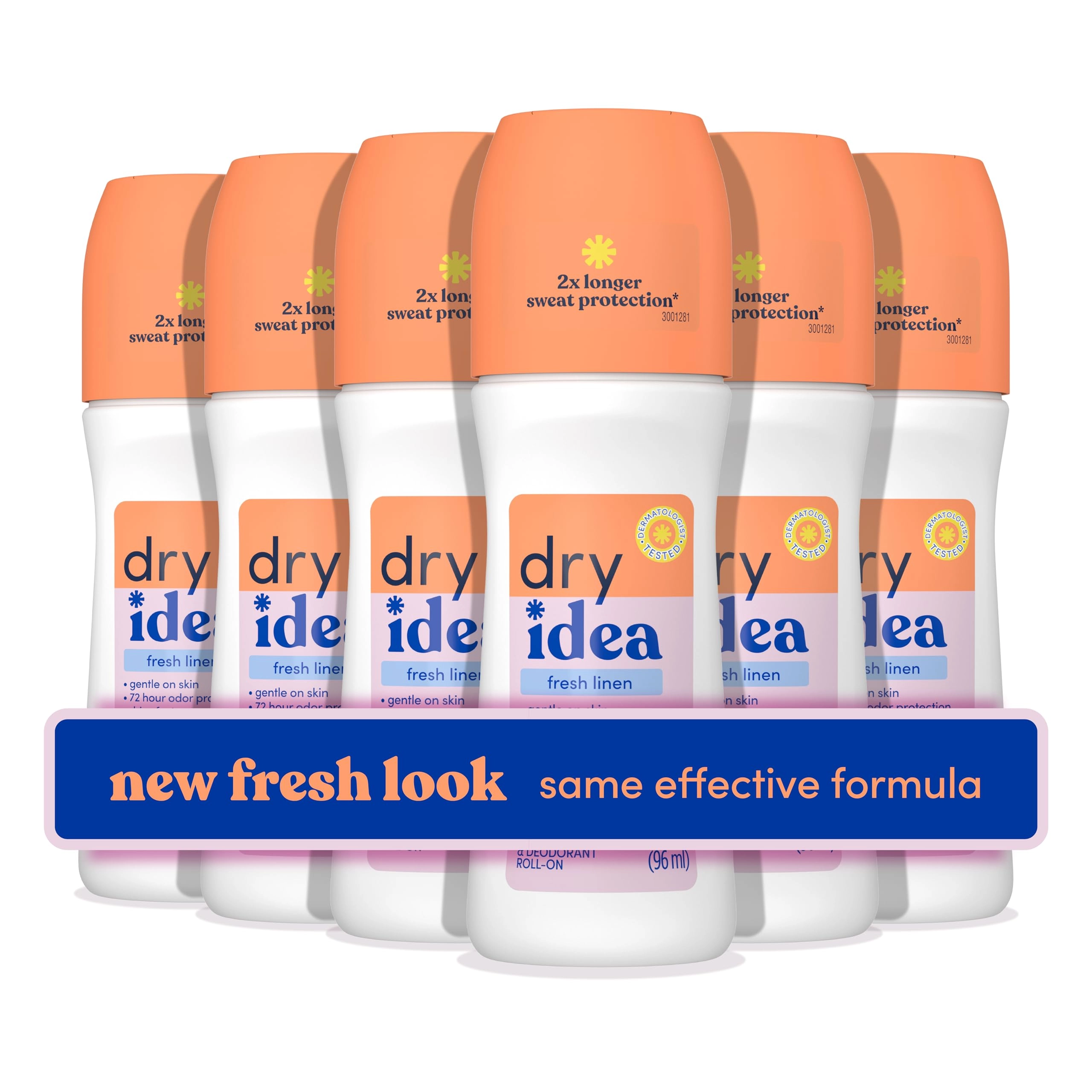 AmazonUs/DIAW7 Roll-On Deodorant & Antiperspirant - Fresh Linen 1.21 Pounds