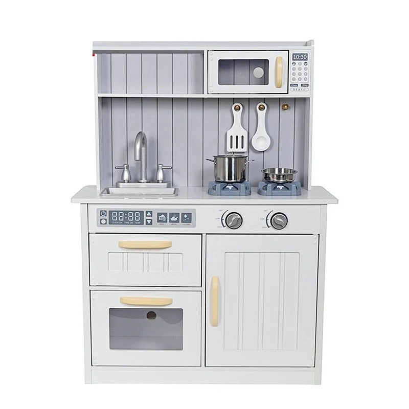 Little Angel Kids Wooden Play Kitchen Set (5551007-W10C823B)