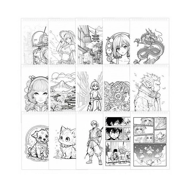 Professional Studio Manga Kit - 8 alcohol-based markers 1 pencil eraser