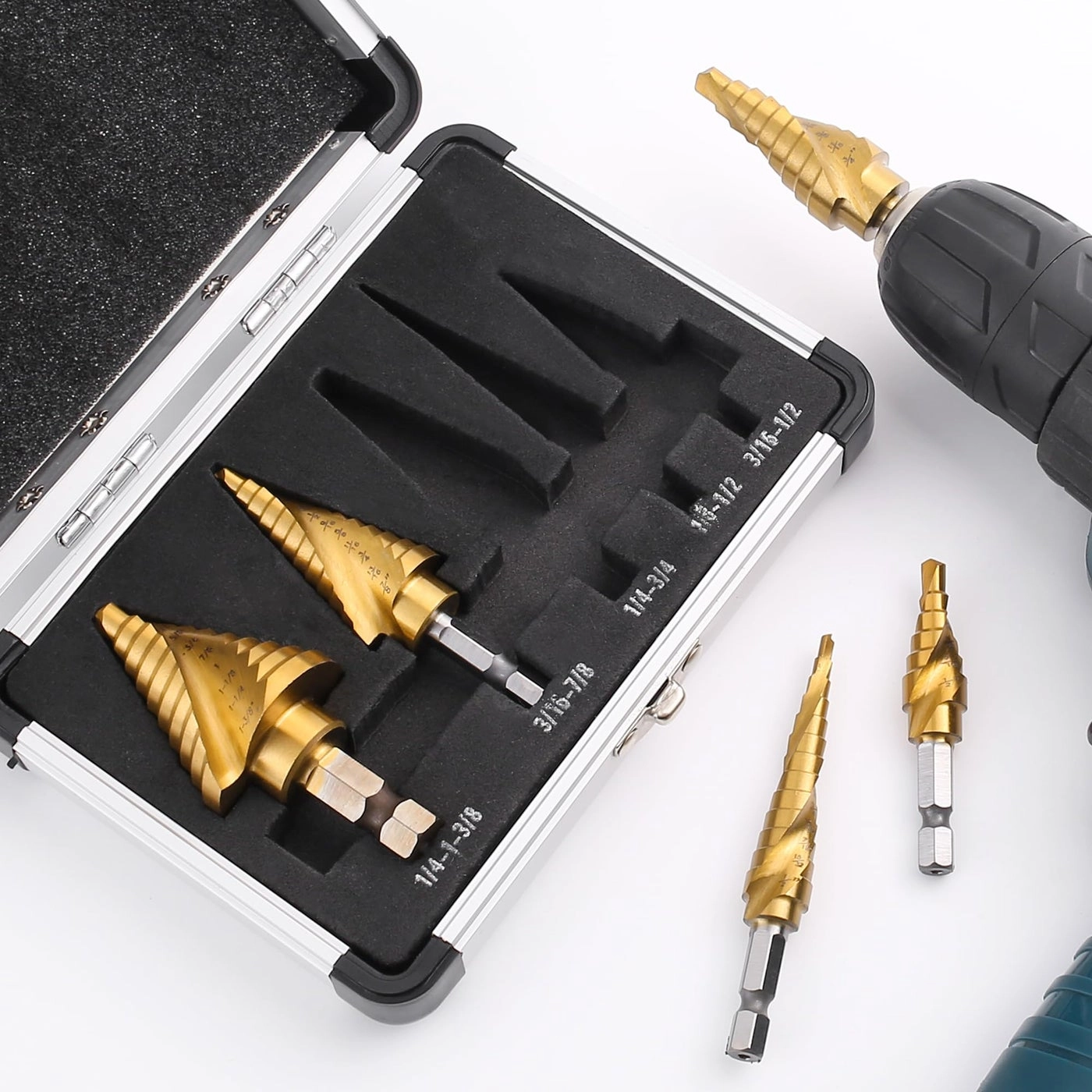 Step Drill Bits - HSS Titanium 5PCS