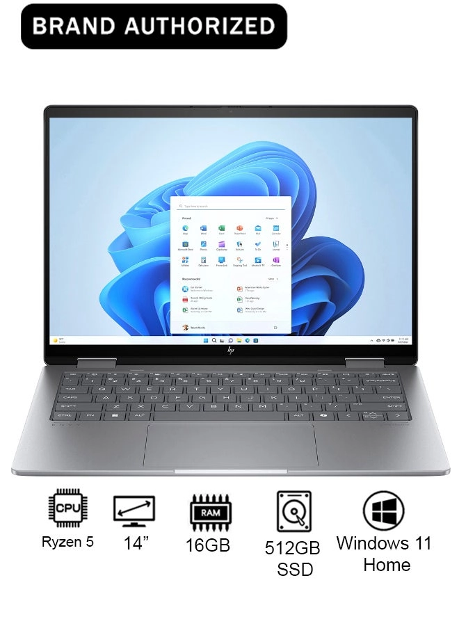 HP Envy x360 A57DNEA - 14'' Ryzen 5-8640HS 16GB DDR5 512GB SSD