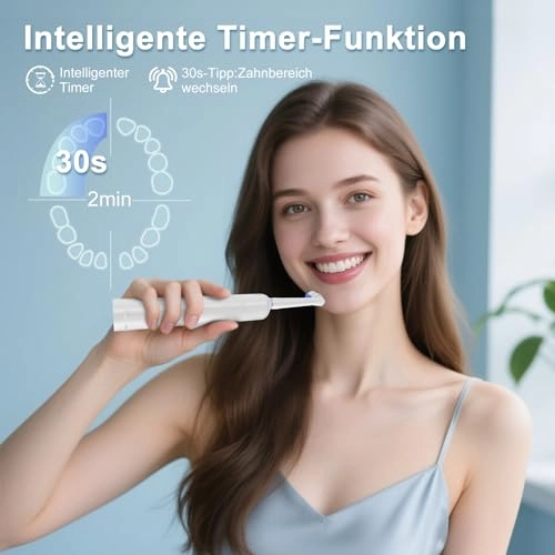 3862 - 8 Brush Heads 3 Modes White