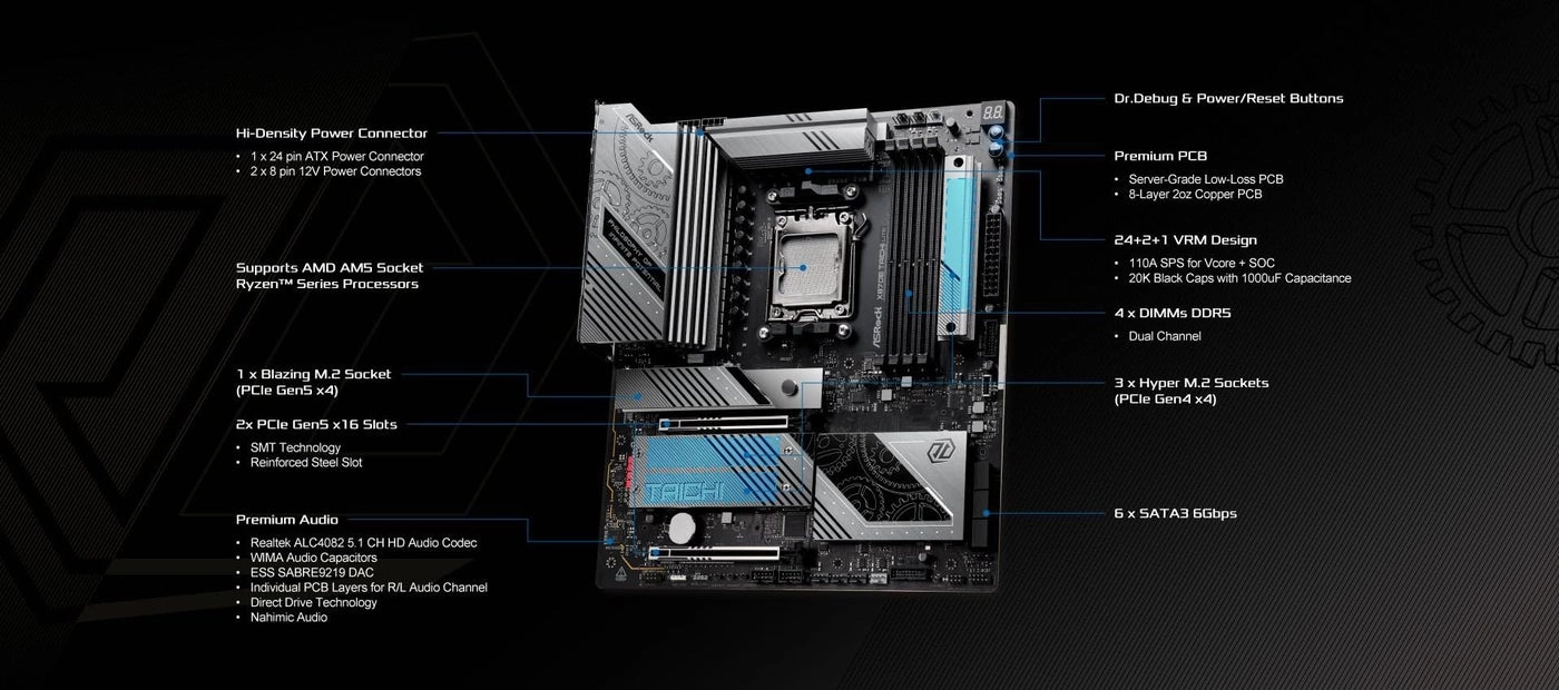 X870E Taichi Lite - 256GB DDR5