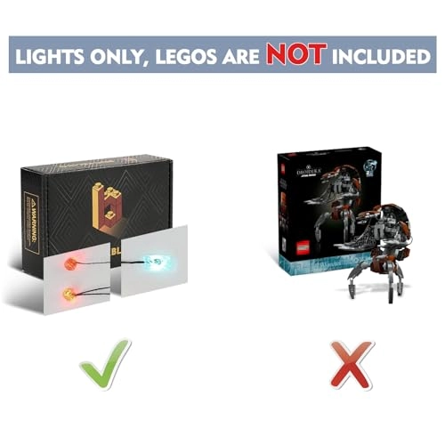 LED Light Set for LEGO Droideka 75381 - Copper 5V