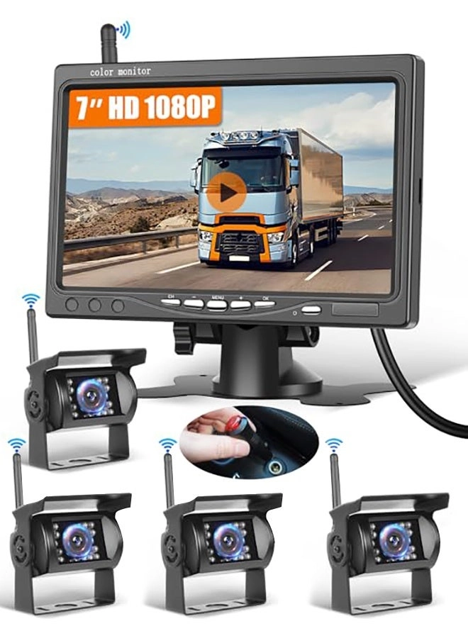 WALALLA Wireless Backup Camera System - Night Vision Wireless
