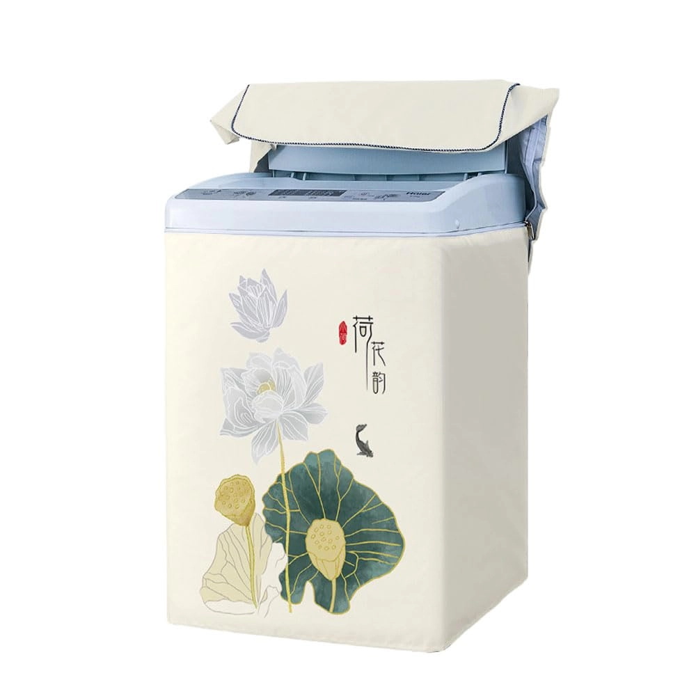 Odot Washing Machine Cover - 2XL 12.5KG Lotus Flower