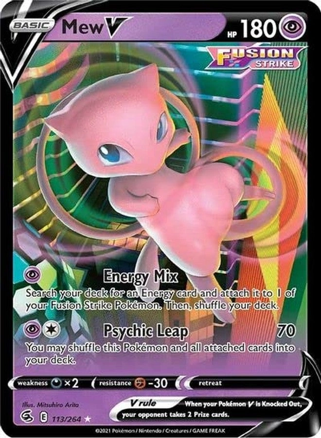 Pokémon Mew V 113/264 - Sword & Shield Fusion Strike