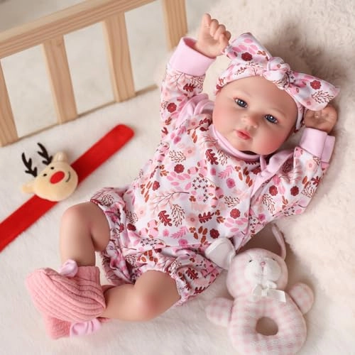 Abby Reborn Baby Doll - 17-inch Vinyl Cotton Ages 3+