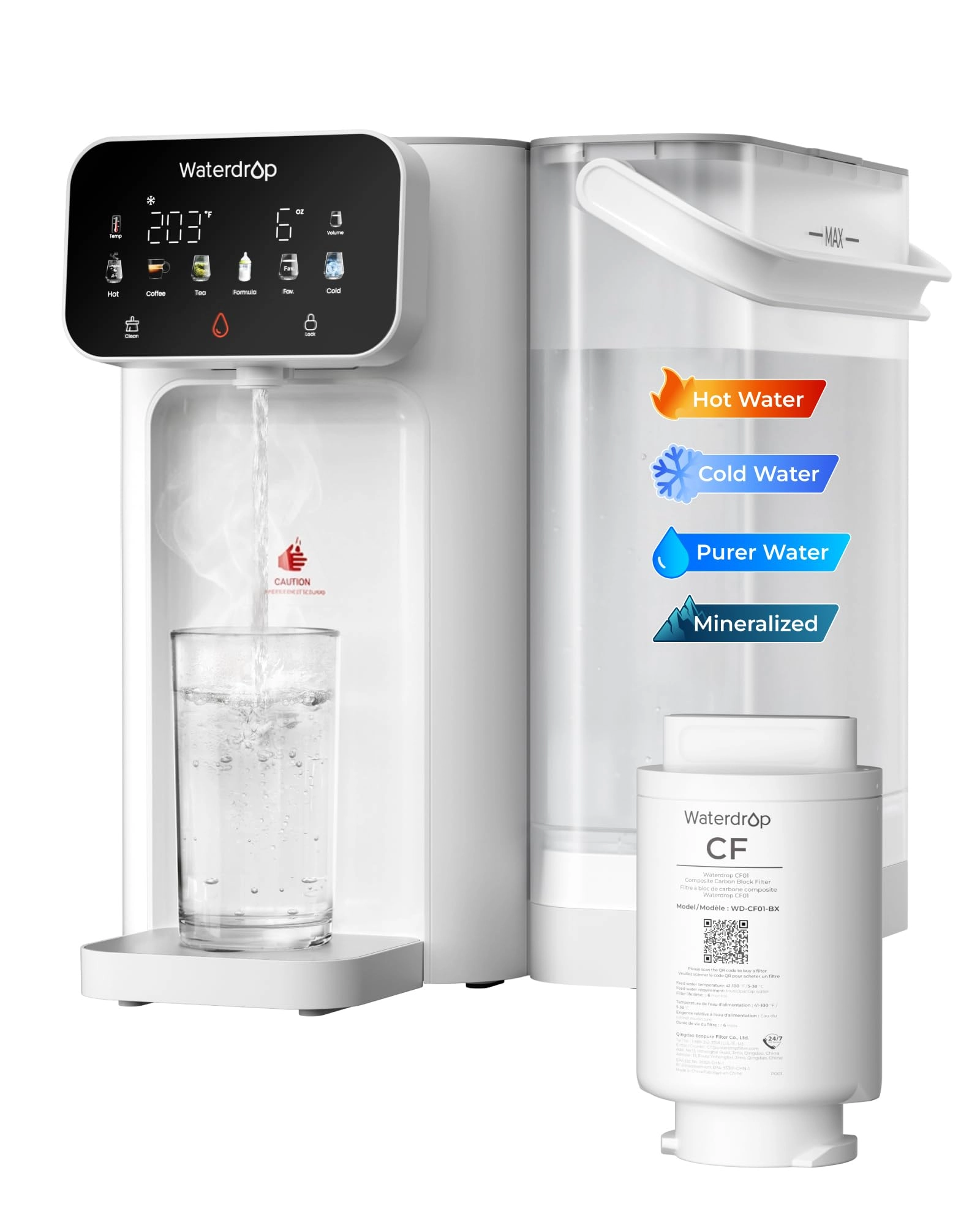 waterdrop CT01 - 6-Stage Filtration Hot and Cold