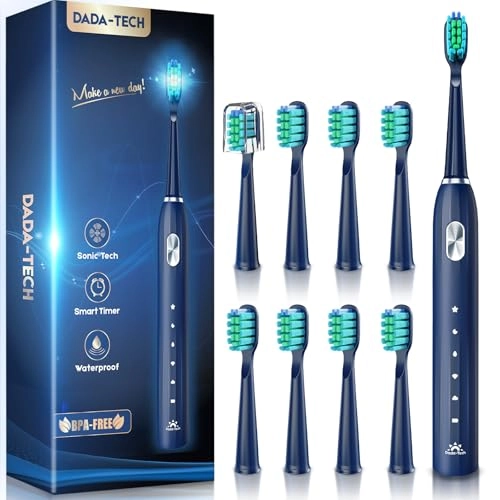 Sonic Toothbrush - 5 Cleaning Modes 9 Brush Heads