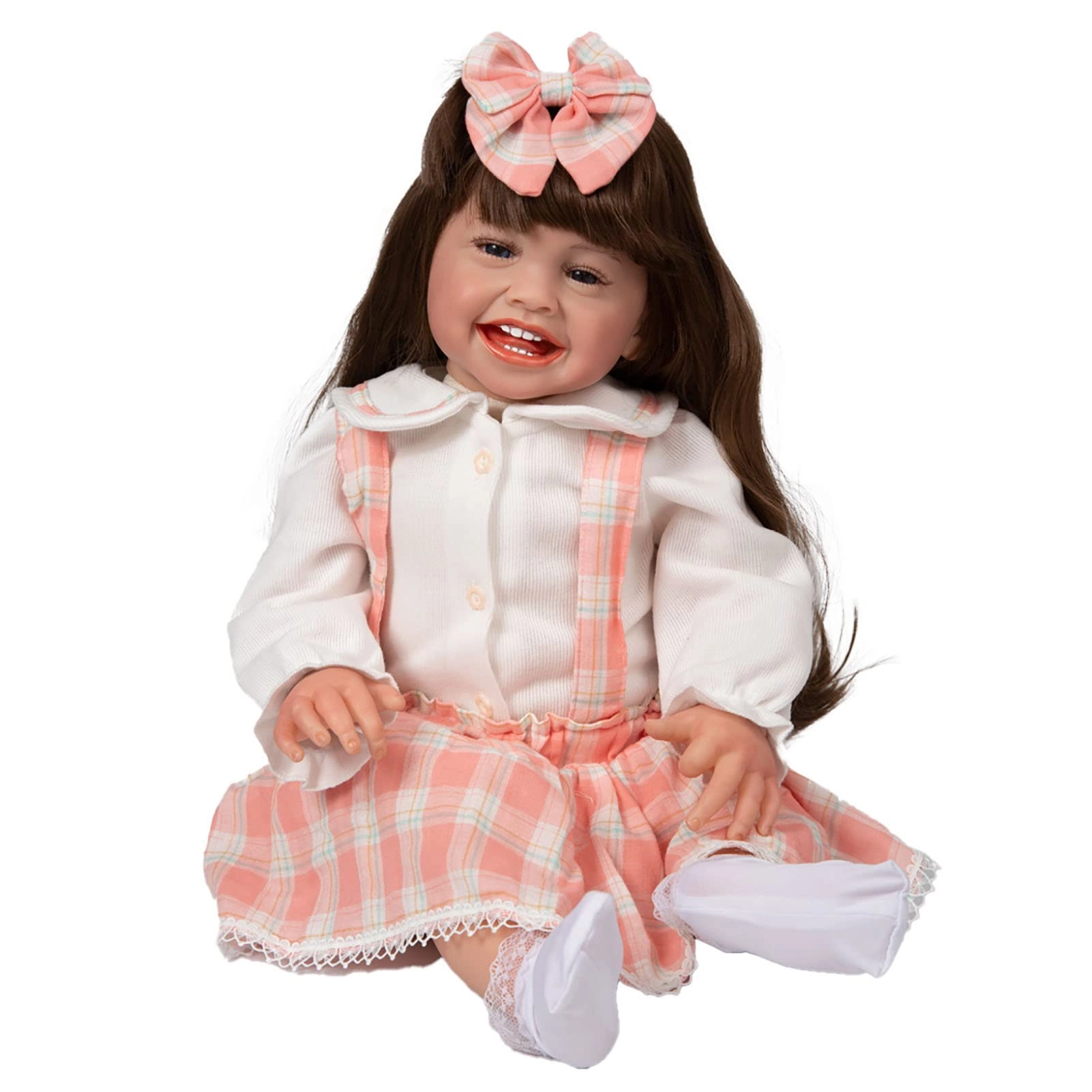 Rebirth Baby Doll - 48cm/58cm Silicone Limbs Cloth Body Panda Clothes Gift Set