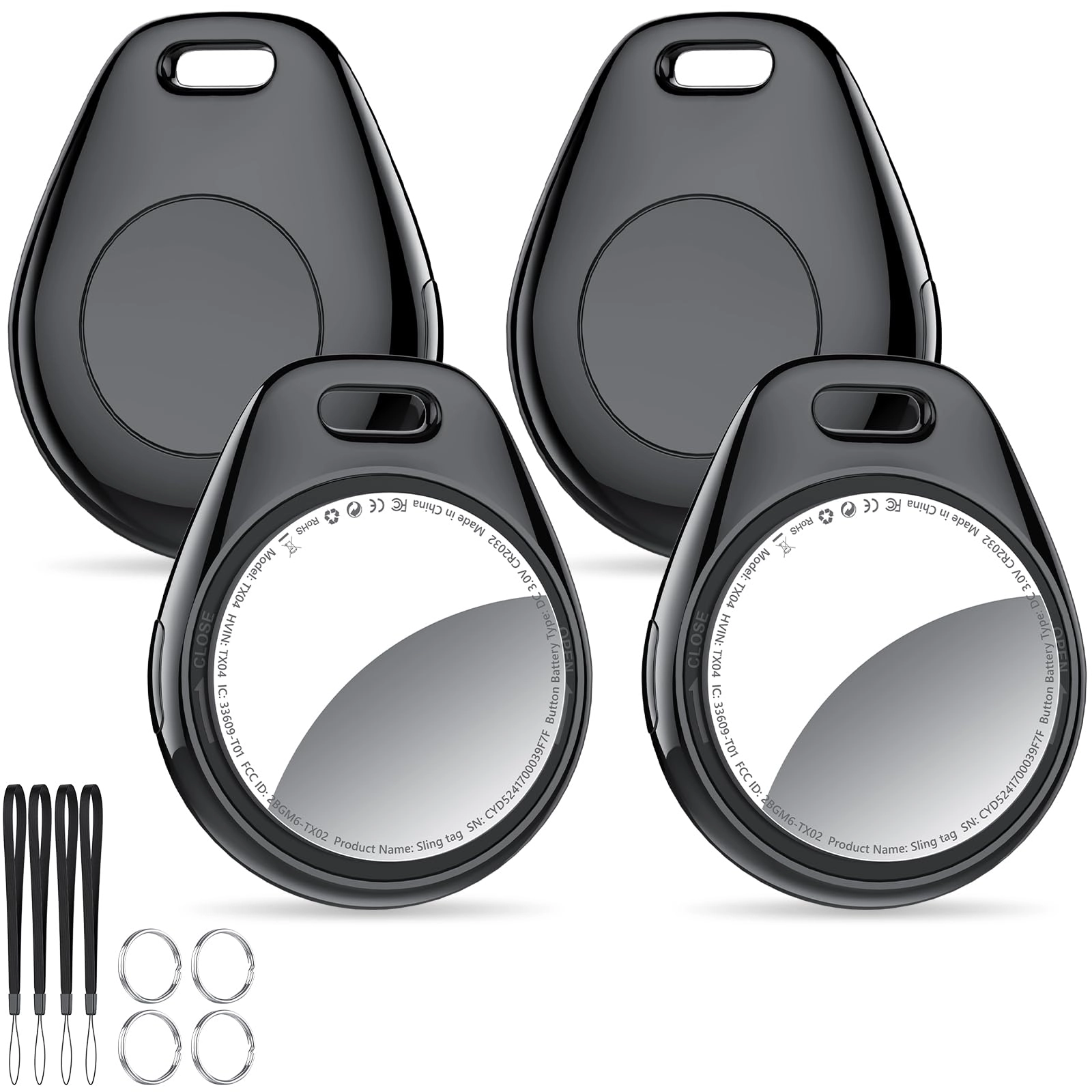 Tukio Air Tags Item Finder - 4 Pack