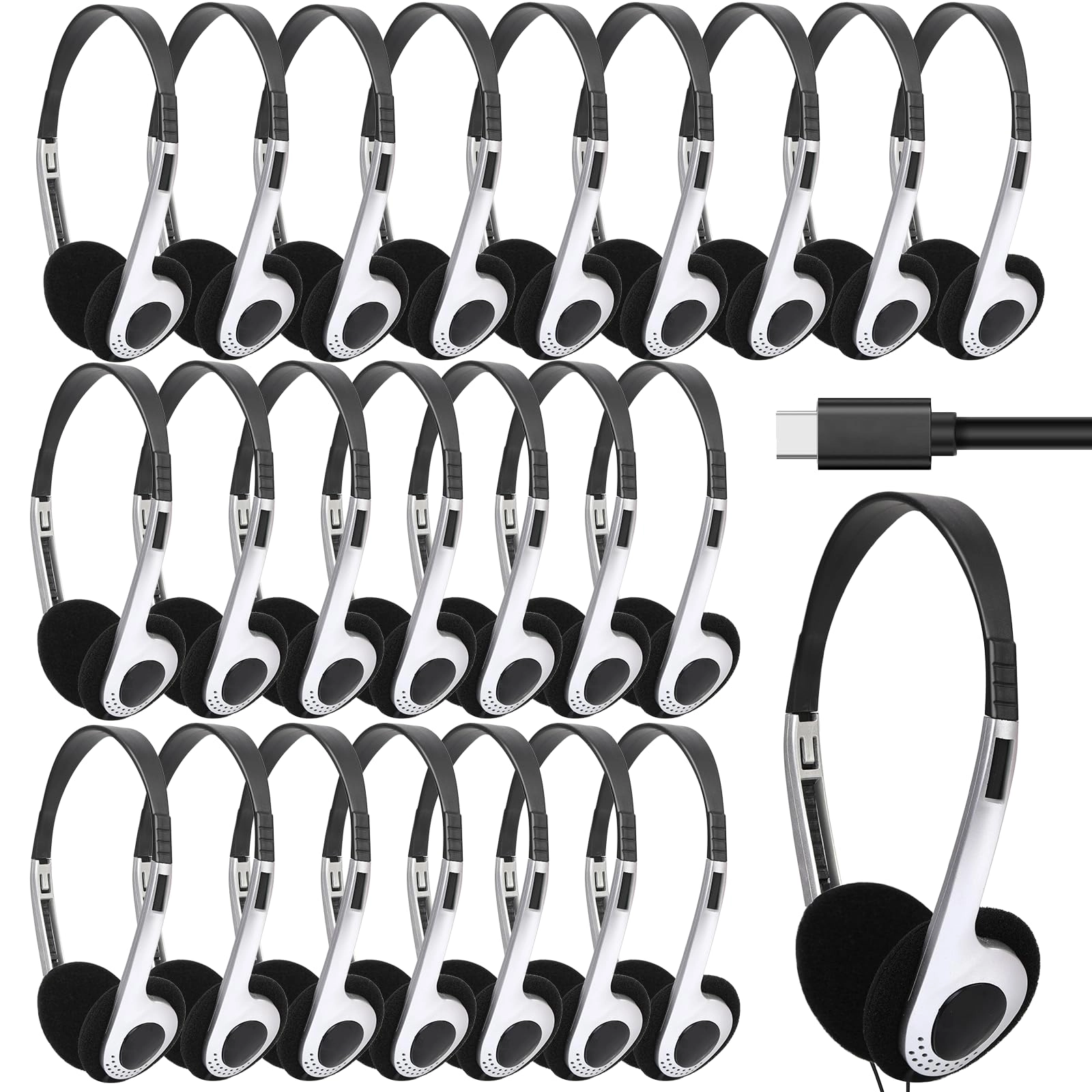 FENGZHU TYPE-C Bulk Headphones Wired Headphone Pack
