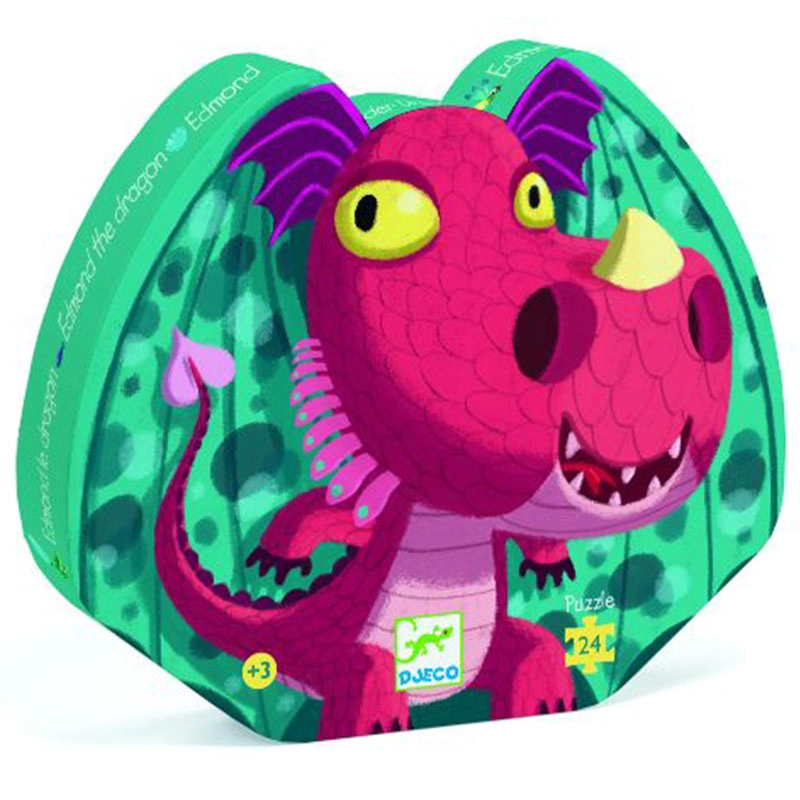 DJECO Edmond the Dragon Silhouette Puzzle - 3+ 24 pieces