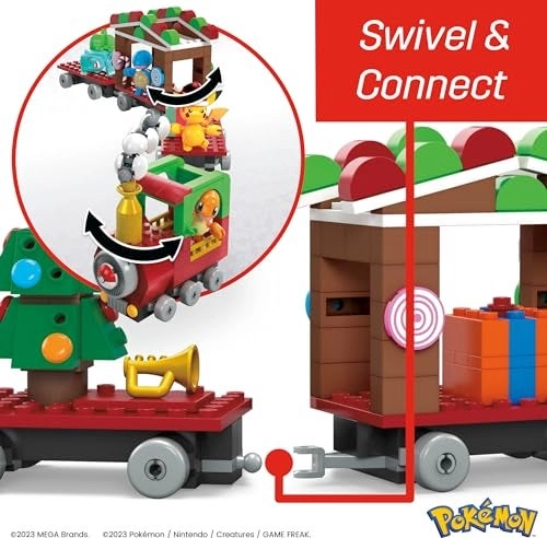 Pokemon Holiday Train - Pikachu Bulbasicar Charmander Squirt