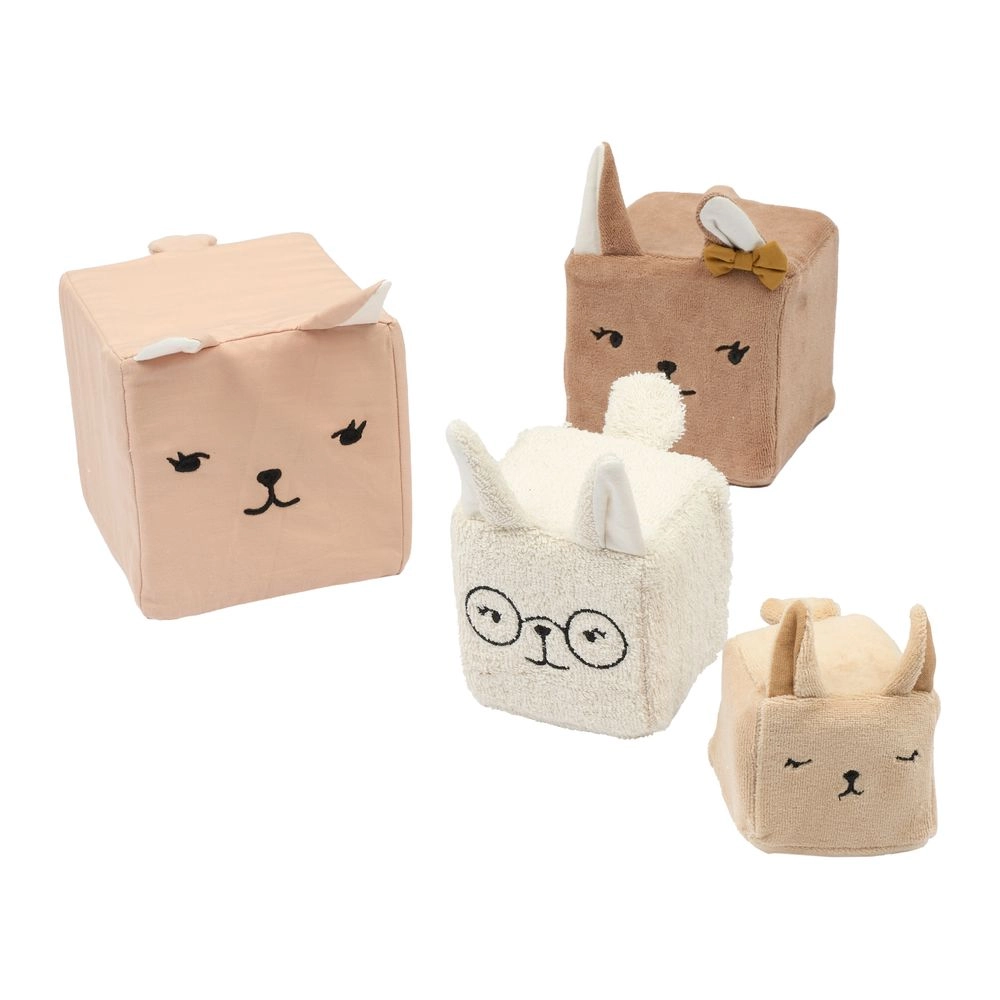 Animals Organic Soft Blocks - Set of 4 Polyfoam filling