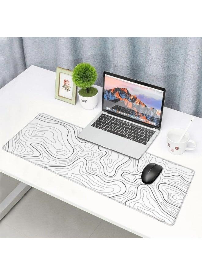 Super Smooth Minimalist Desk Mat Fabric Gaming Mouse Pad - 80x30 cm