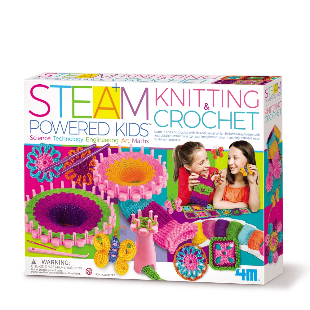4M Knitting & Crochet Craft Kit - 5+ years