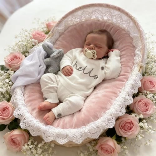 Reborn Baby Doll - 18 Inch Silicone Girl Sleeping Ages 3+