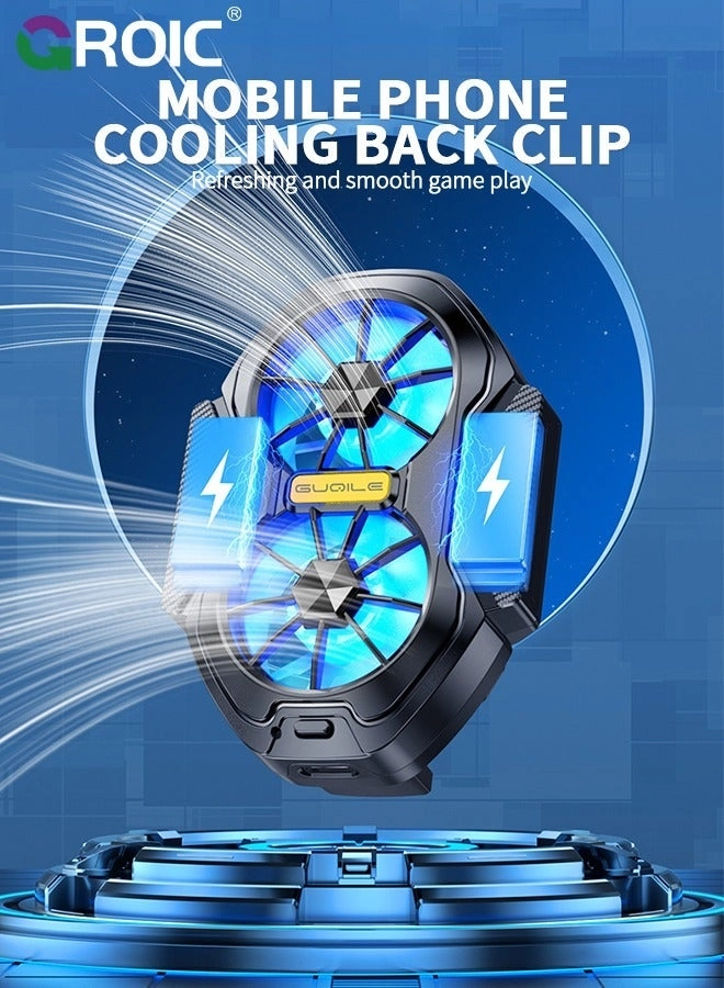 Phone Cooler - 3 Cooling Modes RGB Lights