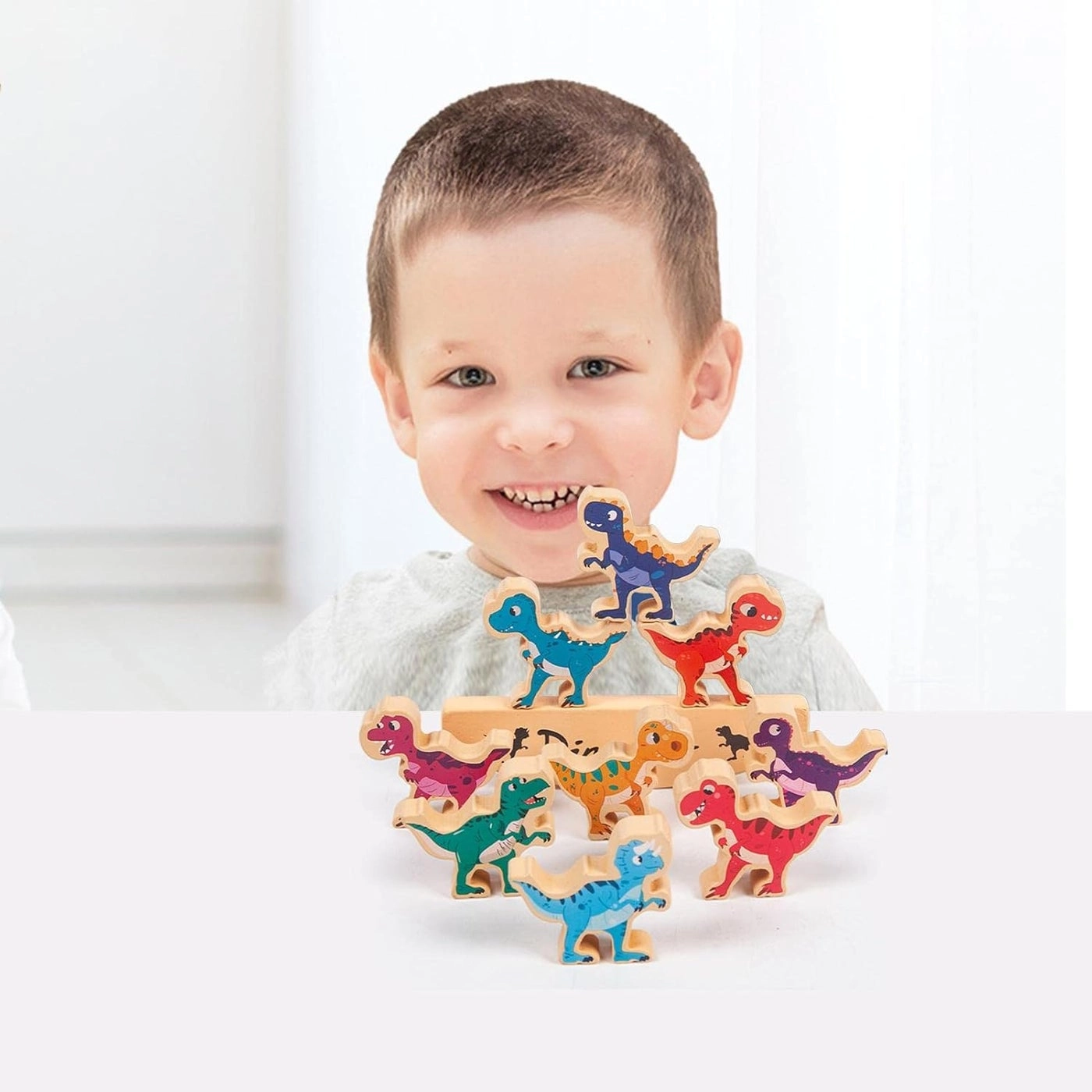 Dinosaur Balance Game - 36 months+ 9 pieces