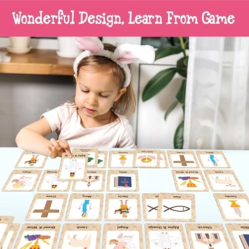 Bible-Themed Matching Game - 3+ 80 pieces