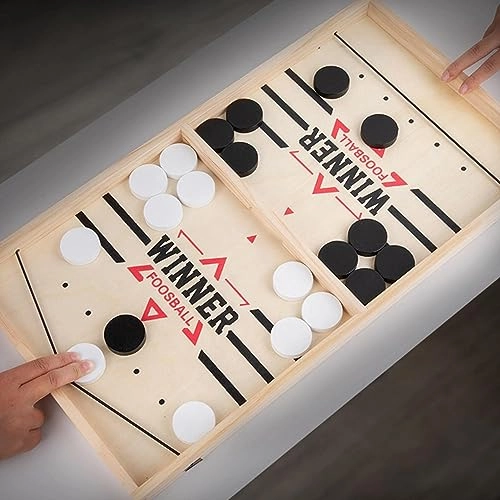 Sling Puck Game - 2 in 1 Wooden