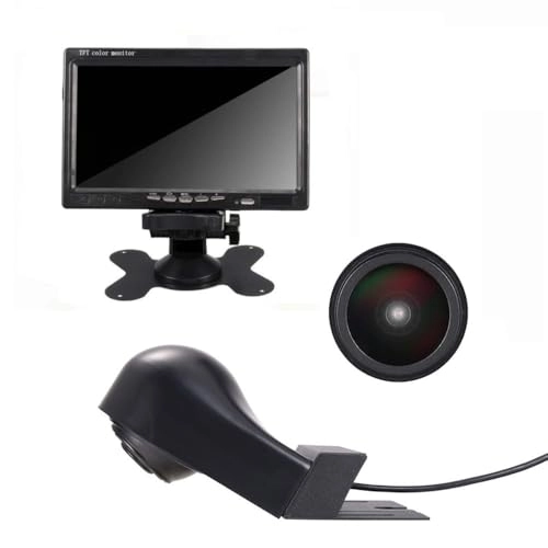 Reversing Camera + LCD Colour Display Monitor - Night vision AHD video signal or CVBS signal 1280 x 720 pixels