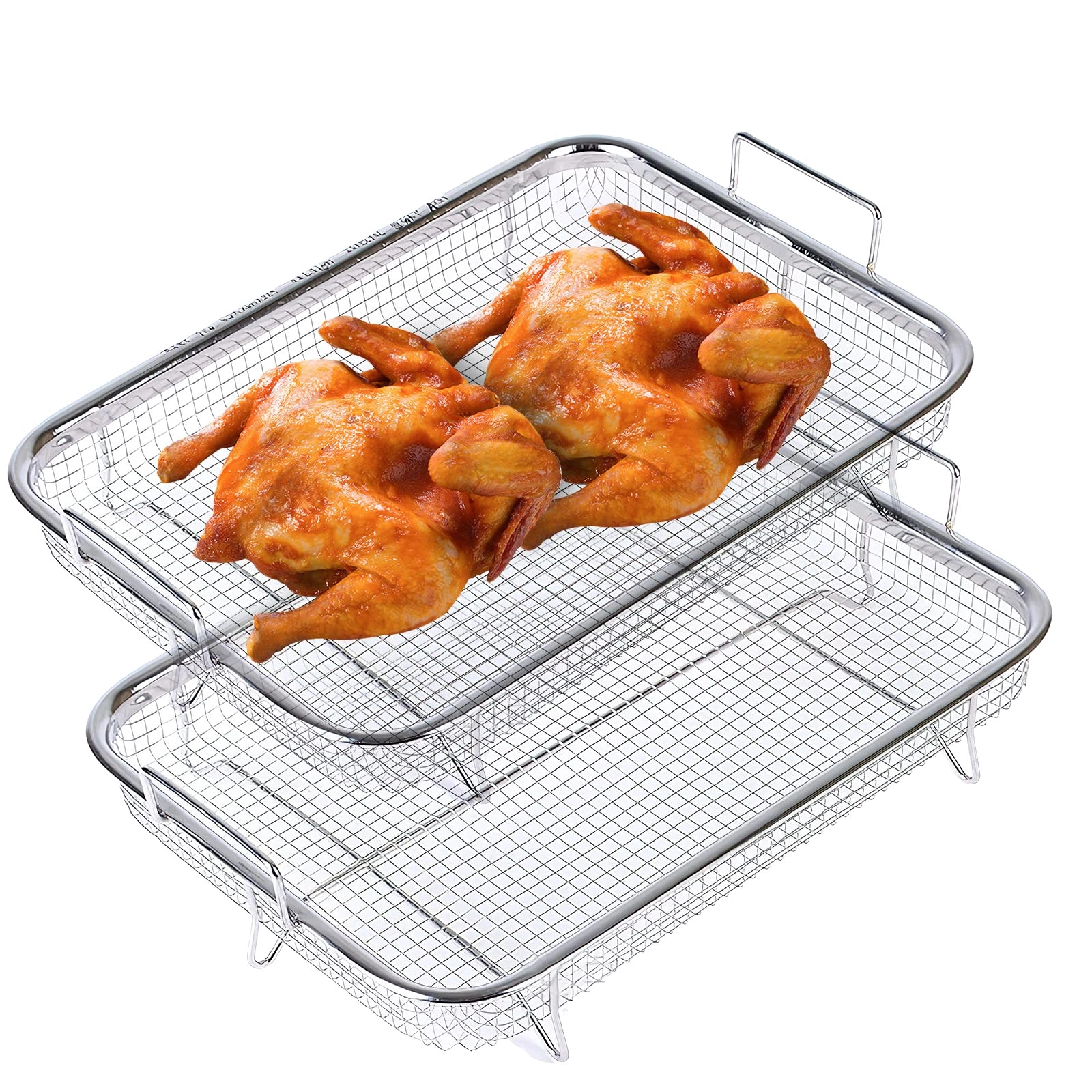 GOTIDA Air Fryer Basket - Stainless Steel 2Pcs