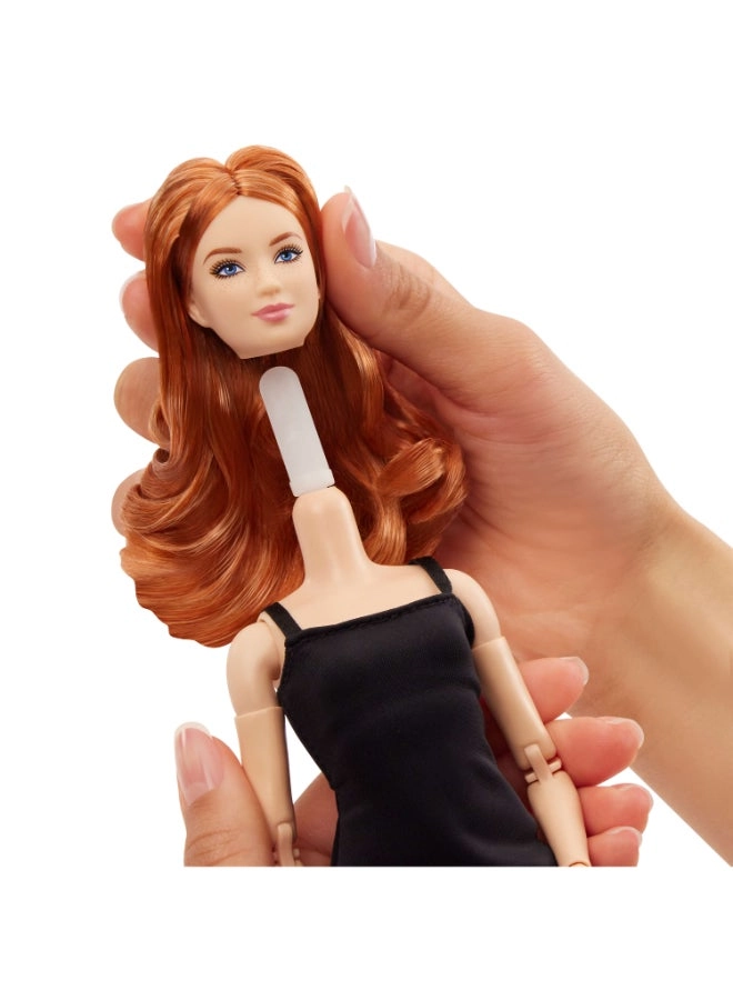 Barbie Basics Model 4 - Red Curls Black Mini Dress Ages 6+