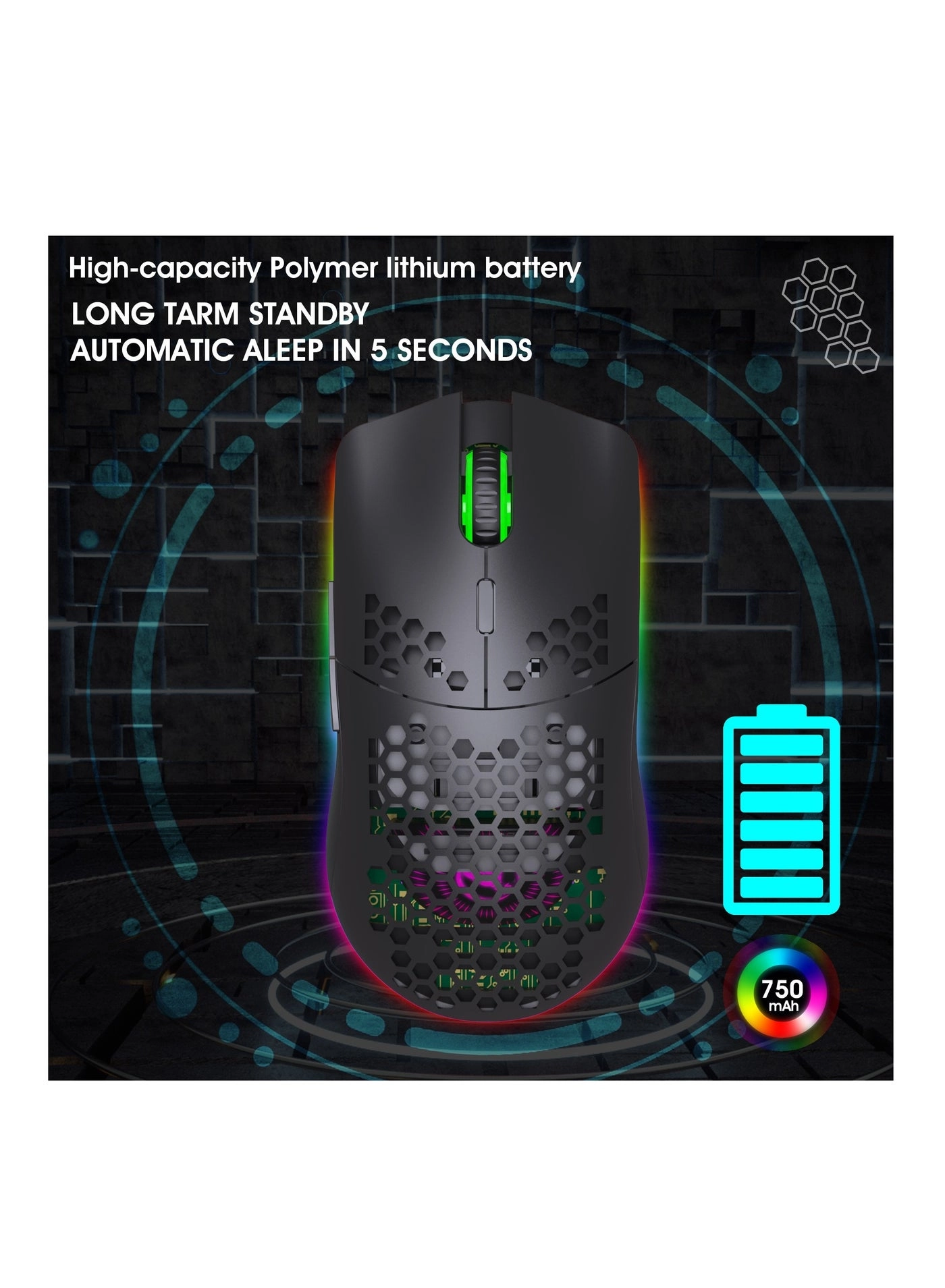 FREEDOM-WOLF X8 Gaming Mechanical Mouse - Wireless