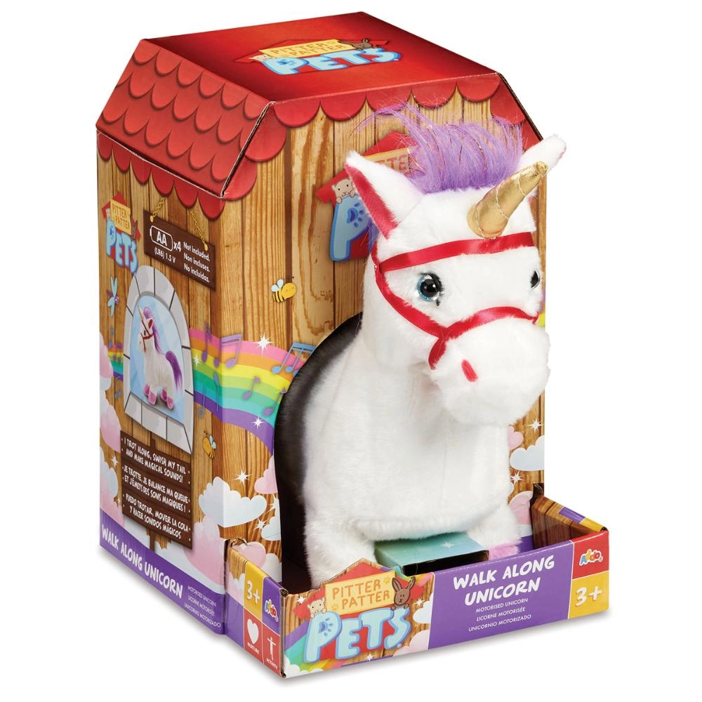 Pitter Patter Pets Walk Along Unicorn Version 2 - 3 +