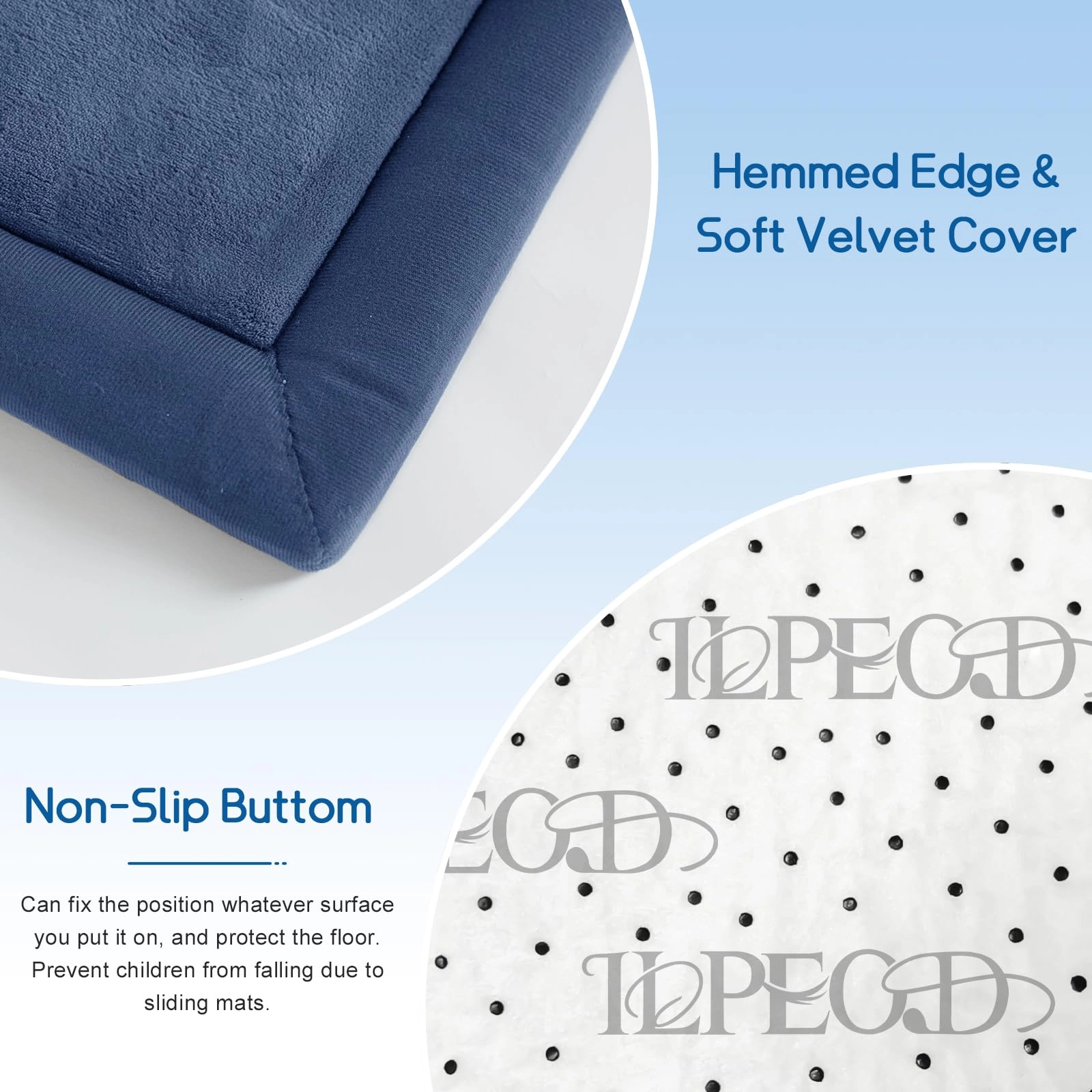 Baby Play Mat - 71"x79" Memory Foam