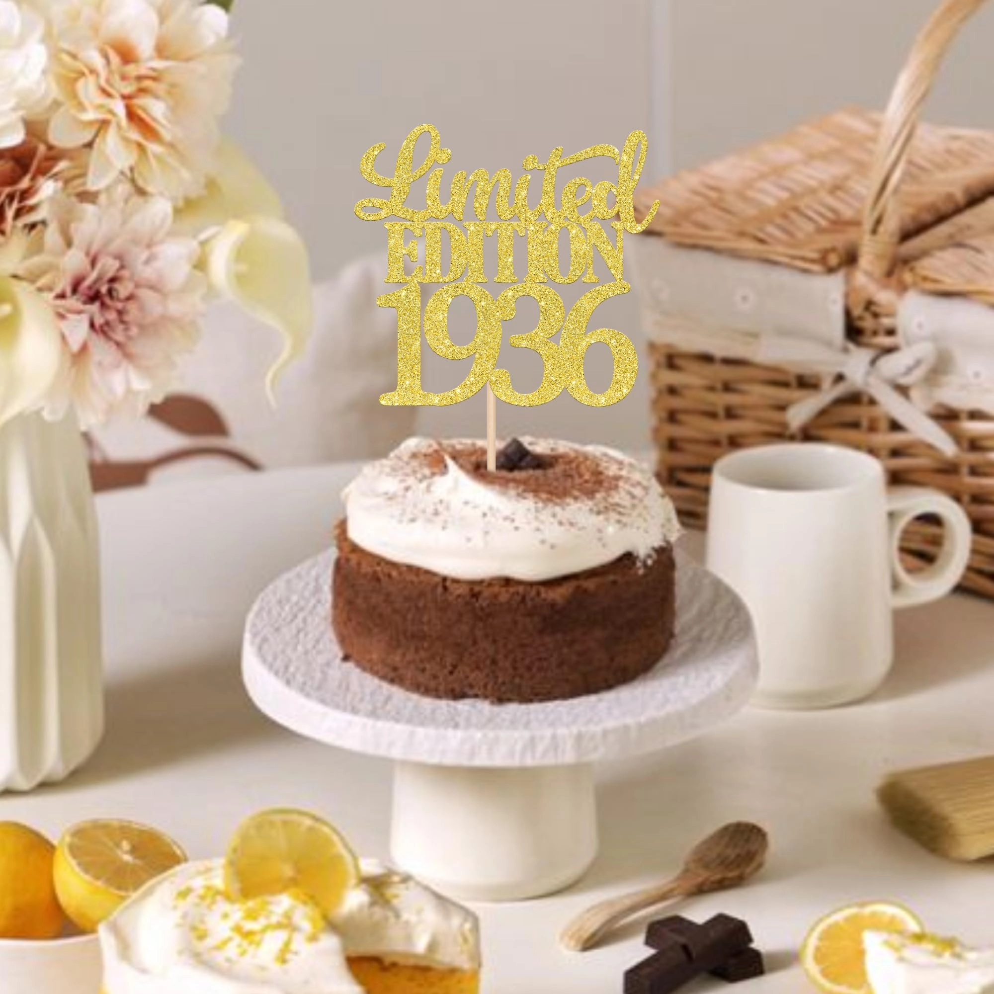 Happy 90th Birthday Cake Topper - 1 pcs Birthday