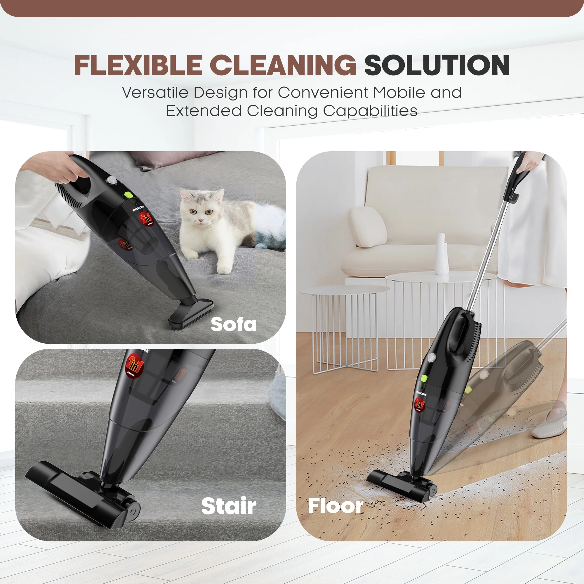 Upright & Handheld Vacuum Cleaner
