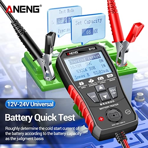 BT82 - Portable Digital Car Battery Tester