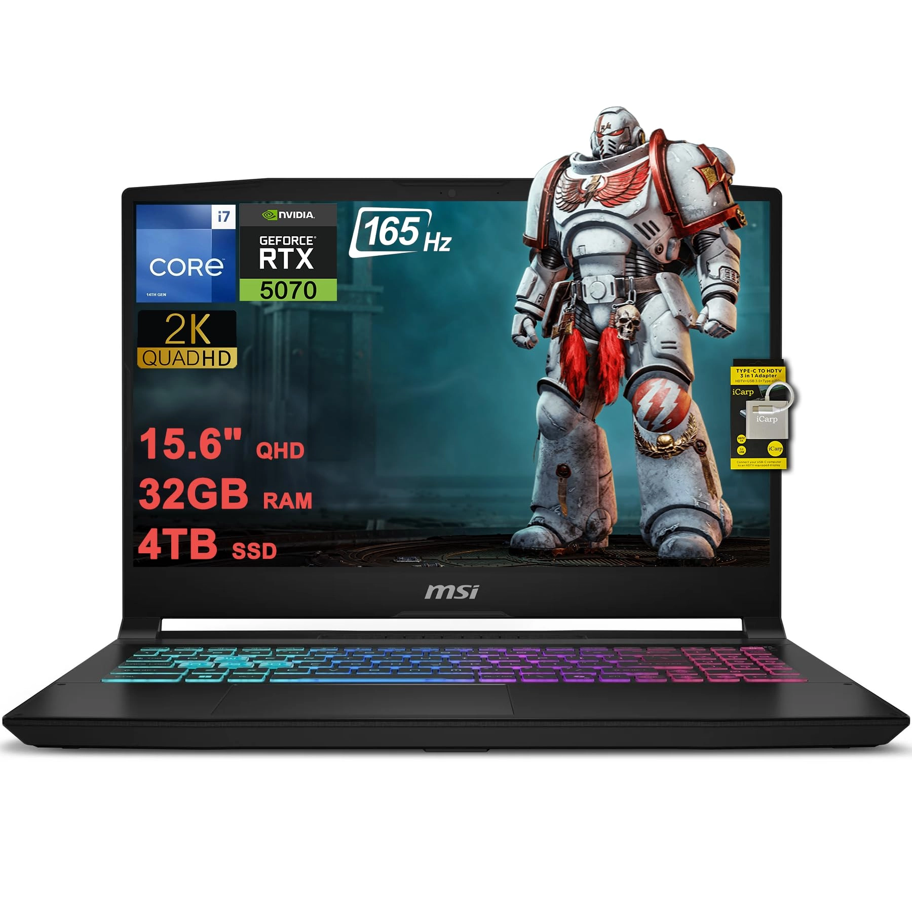 MSI Katana 15 HX - 15.6'' Core i7-14650HX 32GB DDR5 4TB SSD