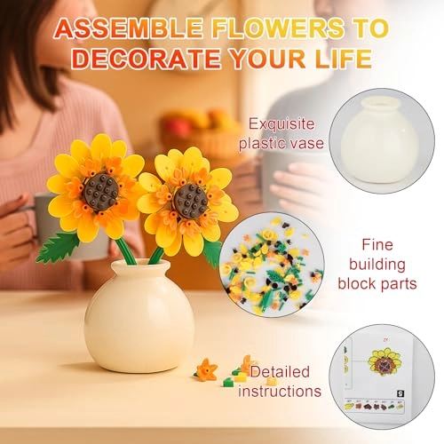 Flower Building Block Toy - Clamping Tulip