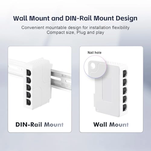 5 Port PoE Extender - 44-57 Vdc 90W/60W/30W 4 PoE out