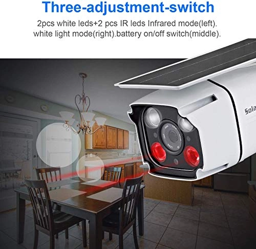 Solar Powered Wireless Security Camera 1080p
