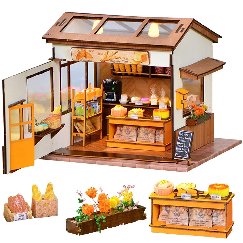 Miniature Wooden Dollhouse