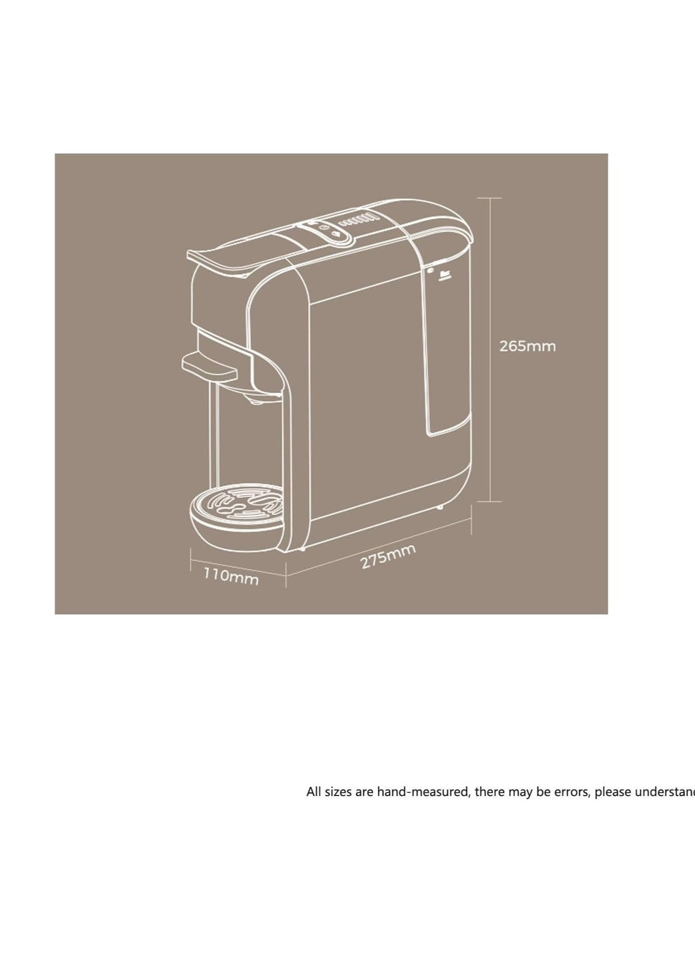"Capsule Coffee Pod Machine with Dual Heating & Cooling System – Espresso, Cappuccino, & Latte Maker | Fast Brewing, Adjustable Temperature, Sleek Design for Home or Office"