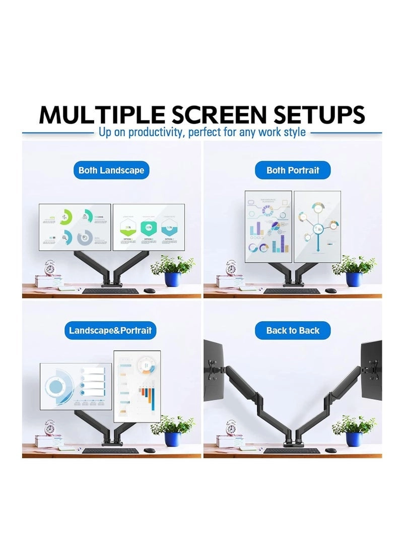 Dual Monitor Stand - Dual 13-32 inch VESA 75/100mm