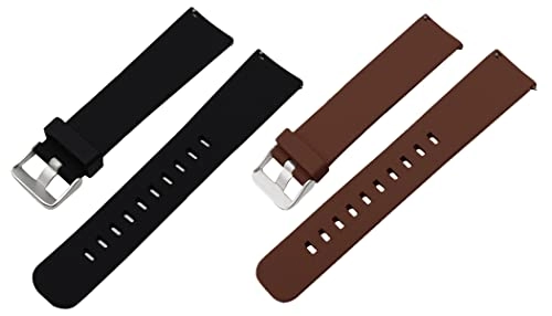 2 Pack 20mm Silicone Watch Band for Sekonda Motion