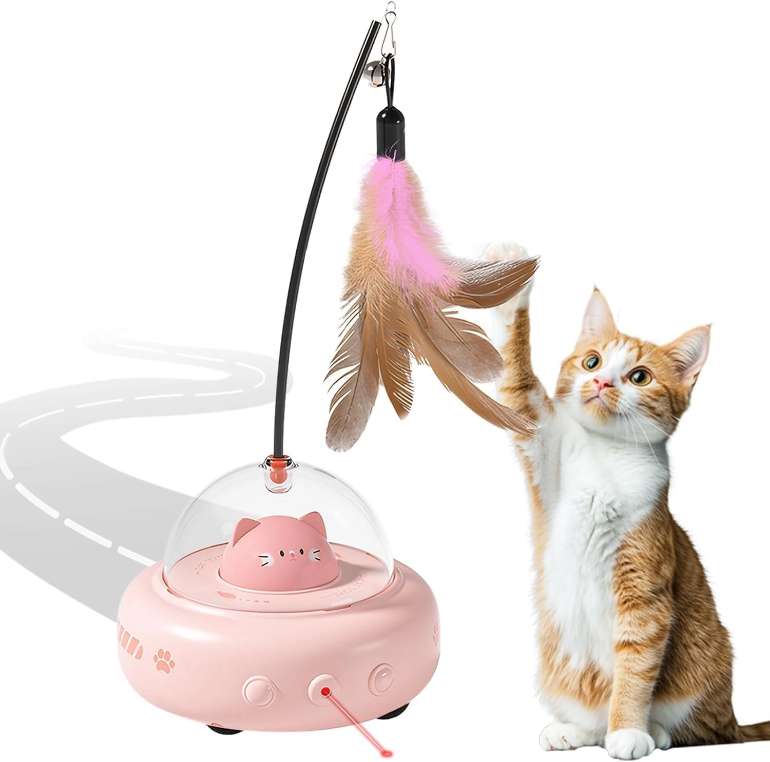 PINGWGO Cat Dome Toy - Kittens to Adult Cats