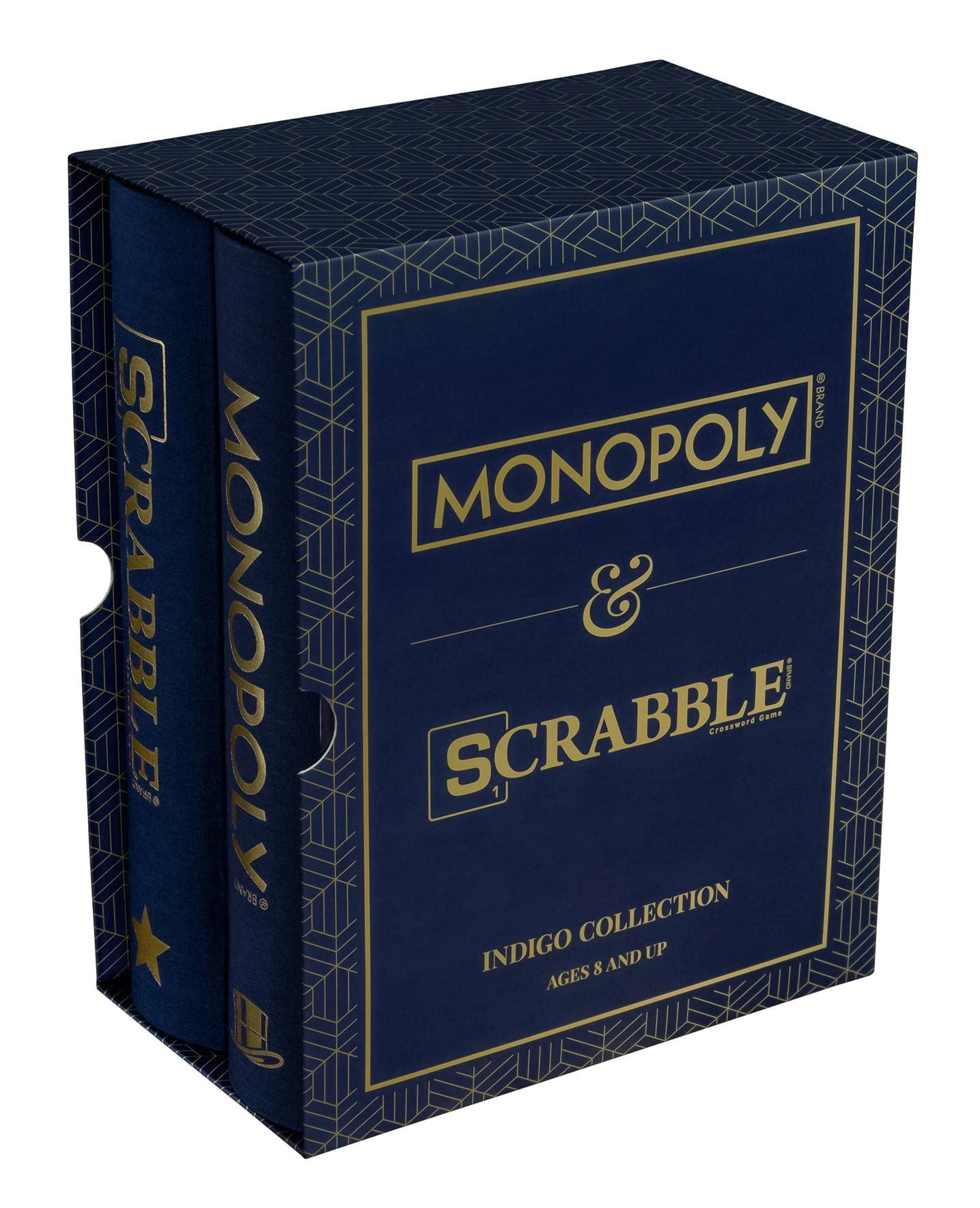 WS Game Company Monopoly Indigo Edition + Scrabble Indigo Edition